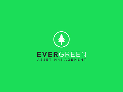 Evergreen Logo creative logo minimalist logo simple logo tree logo