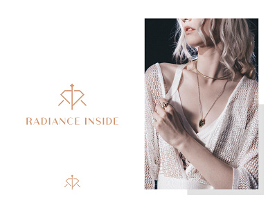 Radiance Inside Logo creative logo illustration jewelry logo minimalist logo