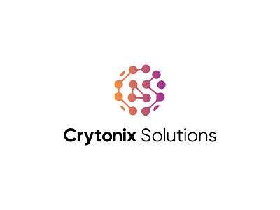 Crytonix Solutions creative logo cs logo minimalist logo tech logo