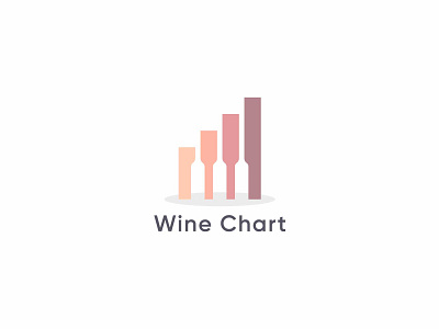 Wine Chart Logo chart logo creative logo design illustration logo minimalist logo wine chart logo wine logo