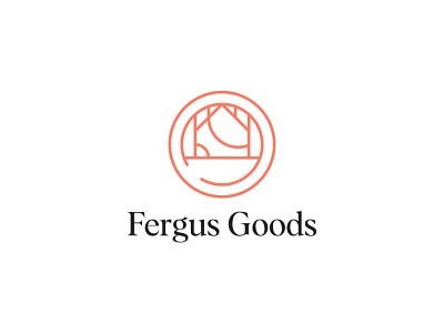Fergus Goods creative logo home decor home logo krockery minimalist logo plate logo