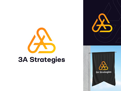 3A Strategies Logo a logo consulting creative logo letter a minimalist logo