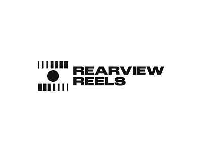 Rearview Reels Logo camera logo creative logo film logo minimalist logo movie logo music logo production logo