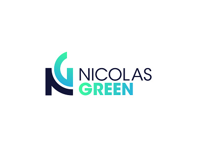 Nicolas Green Logo creative logo fitness logo minimalist logo n g logo vibrant logo