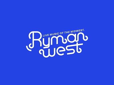 Ryman west Wordmark Concept concert logo creative logo film logo minimalist logo music logo music note r logo