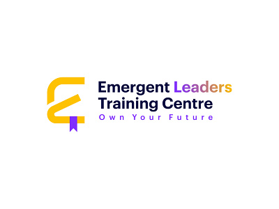 Emergent Leaders College Logo book logo college logo creative logo institute logo letter e minimalist logo