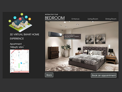 Smart Home Experience design illustration smart home ui virtual virtual experience web website website design