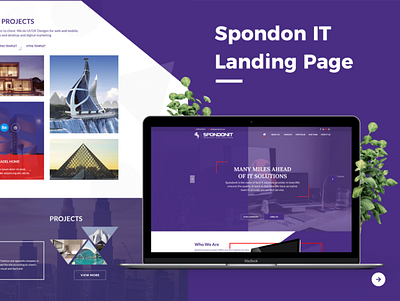 Spondon IT Digital Agency Landing Page Concept advertising agency bootstrap 4 clean and modern ui design creative agency creative design digital marketing agency landing page design ui website