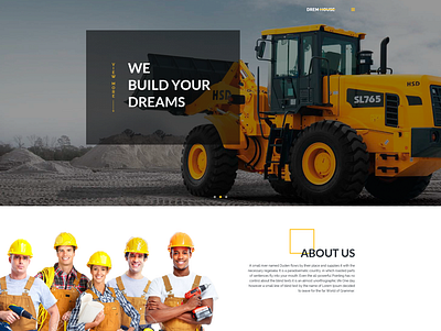 Construction Site Home Pg architectural design bootstrap 4 clean and modern ui design construction construction web theme construction website developers house builders web site housing ui web theme webdesign website