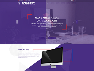 home page spondon IT concept
