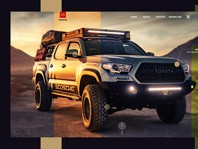Toyota Car website concept