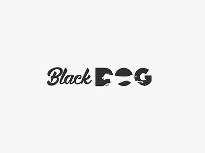 Logo Black Dog branding design illustration logo vector