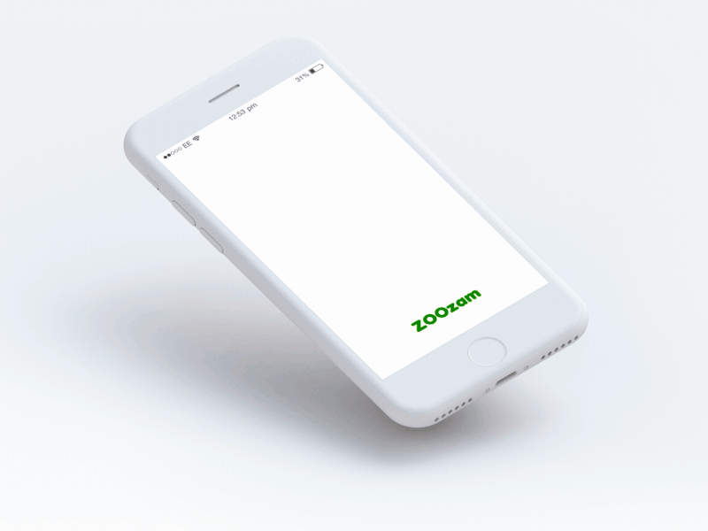 Zoozam app for IOS animation app branding design icon logo ui ux vector web