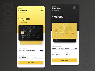 Credit Card - Daily UI Challenge #002