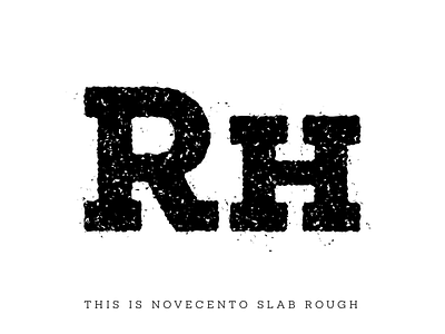 Novecento Slab Rough font grunge font novecento slab slab serif textured type typography