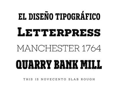 Novecento Slab Rough display font font grunge font novecento slab slab serif textured font type typography