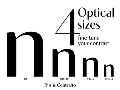 Contralto font family