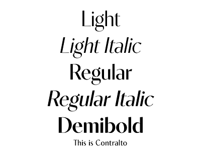 Contralto font family clean elegant fashion font optical type typography
