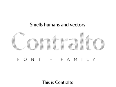 Contralto font family clean elegant fashion font optical type typography