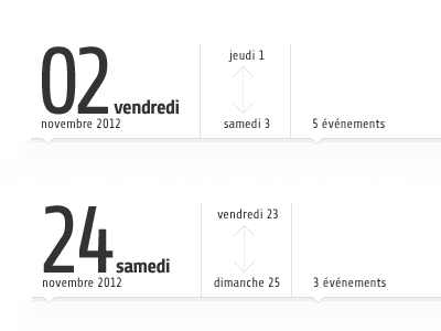 Calendar System calendar type typography webdesign