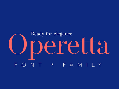 Operetta Font Family out now!