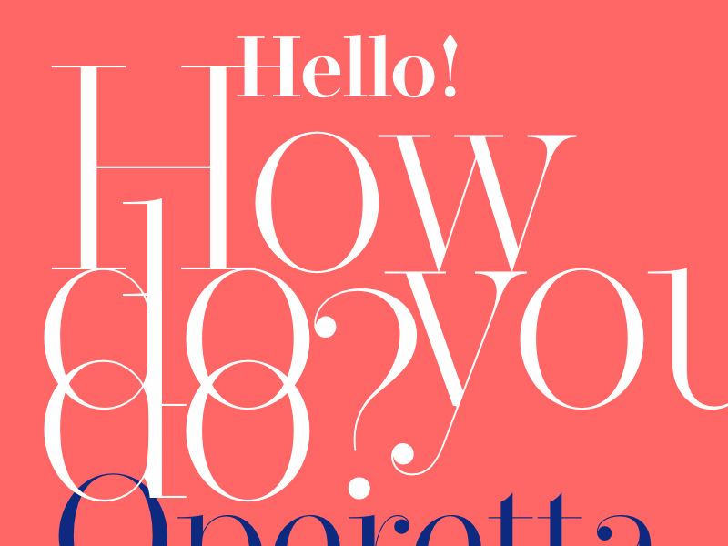 Operetta font optical sizes by Jan Tonellato Synthview on Dribbble