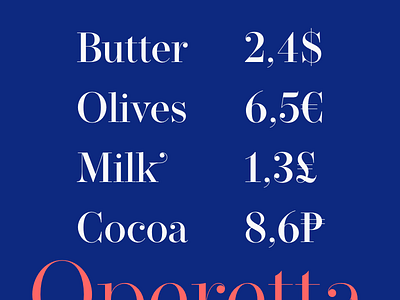 Operetta font in use didone elegant fashion font optical serif swashes type typography