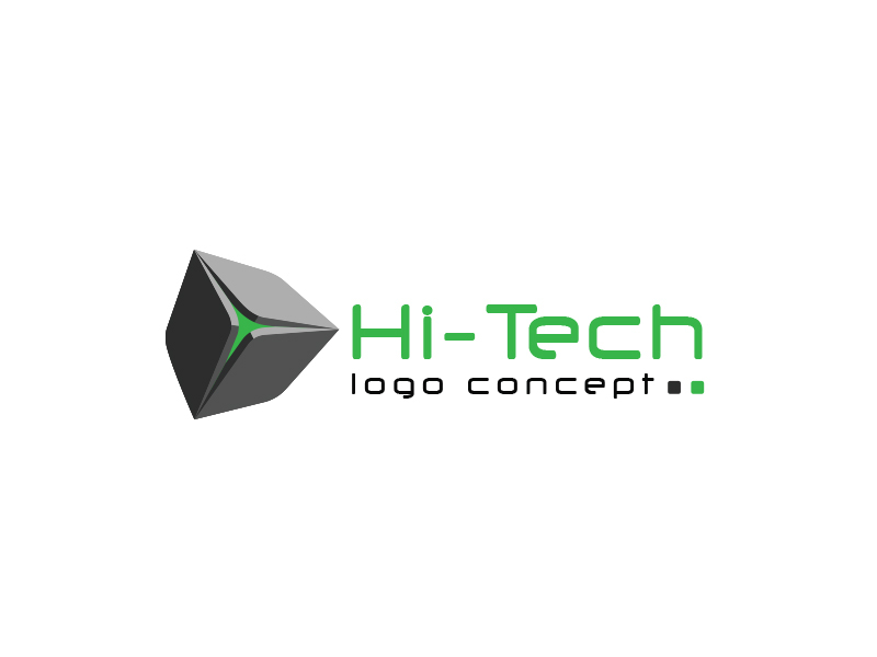 Hi- tech logo green Template | PosterMyWall