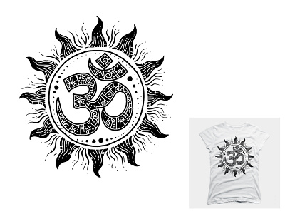 om t-shirt design ascension consciousness divine enlightenment light meditation new age om spiritual sun t shirt third eye tshirt universe yoga