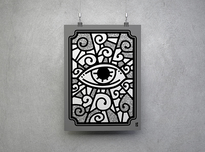 the eye of god all seeing eye awesome consciousness cool divine eye faith god illustration print spiritual stained glass universe