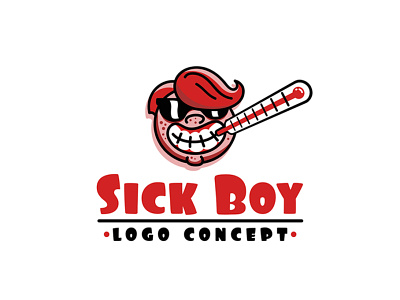 sick boy logo concept