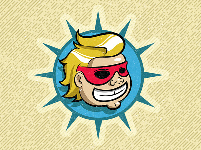 Superhero Kid awesome cartoon character child comic cool illustration kid mascot mask superhero