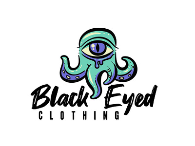 Funny Cthulhu Logo cartoon character cthulhu cute eye h p lovecraft illustration logo logo design lovecraft mascot monster sweet tentacles