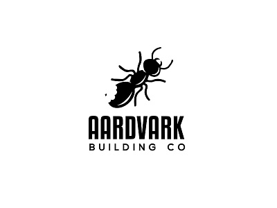 Aardvark logo design concept aardvark ant awesome beetle bug clever cool graphic design insect intelligent logo logo design minimal minimalist original