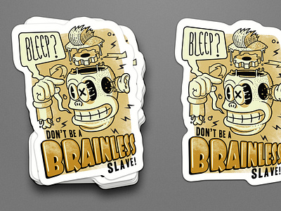 brainless sticker