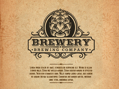 brewery logo - available alcohol beer brand branding brewery brewing classic drink hipster hops identity logo logo design mature nostalgia ornate retro sophisticated traditional