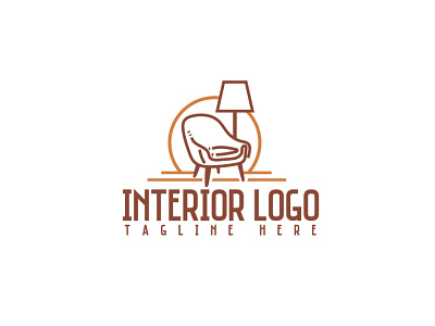 interior logo apartment armchair artistic decor decoration design for sale furnishing furniture home house interior logo logo design logo for sale