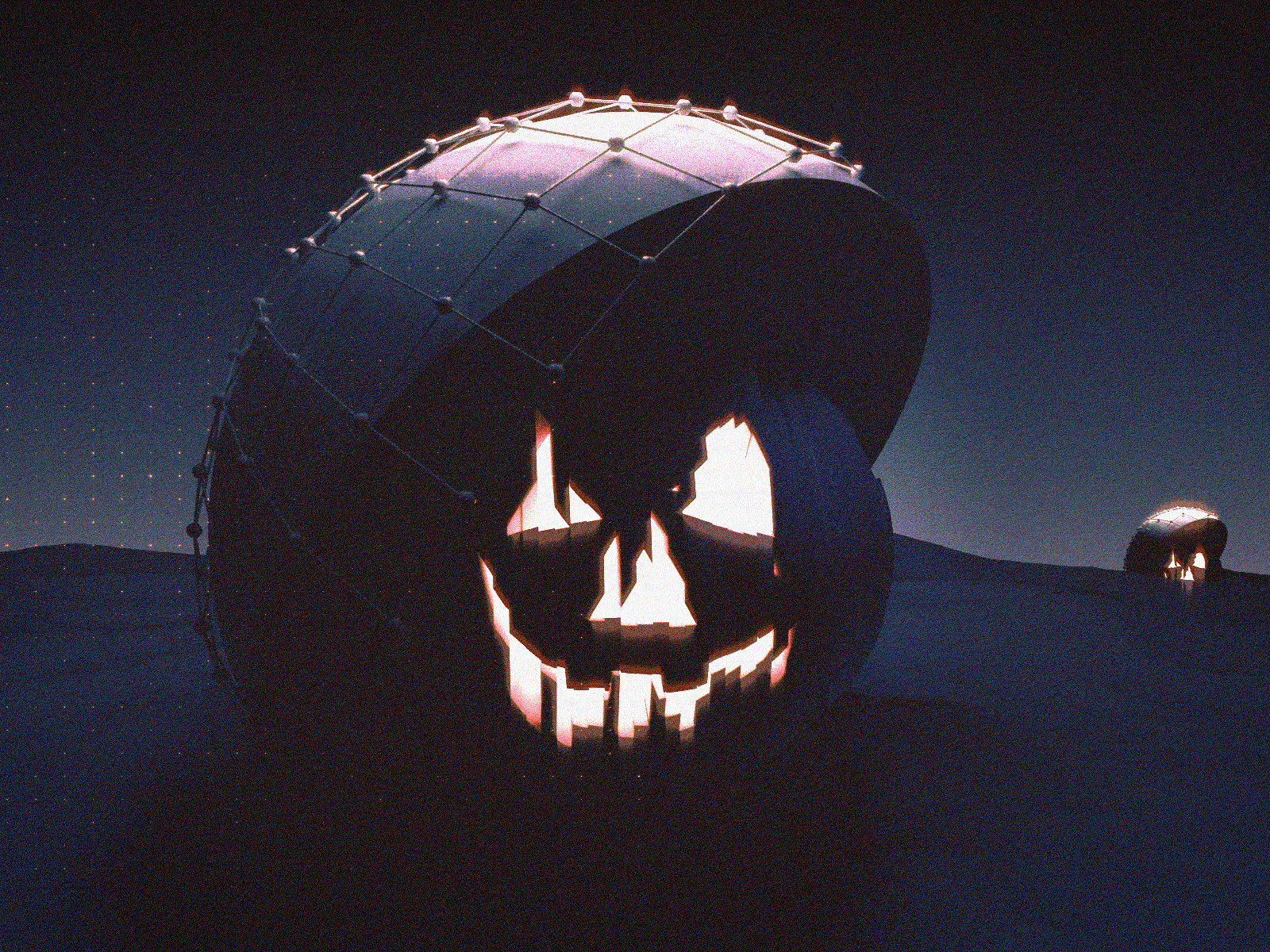 Haunted House cinema4d halloween jackolantern pumpkin
