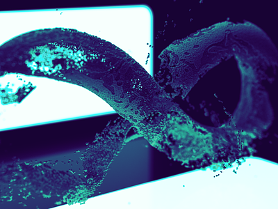 ∞ abstract blue cinema 4d green infinity particles photoshop sideways eight teal xparticles ∞