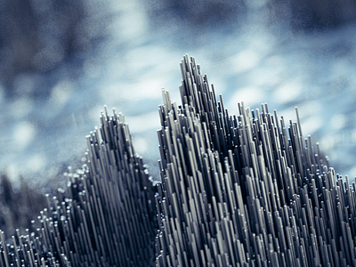 Split Mountain abstract blocks cinema 4d depth of field hair hdri physical physical render raised