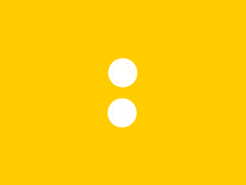 Bo-o-o-ing after effects animated gif animation boing bounce circles gif keyframe orange simple yellow