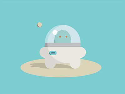 Space Ace adobe astronaut character creature illustration illustrator simple space spaceman
