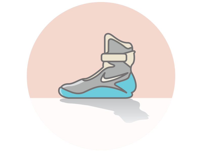 Air MAGS 2015 air mags back to the future bttf future hyperdunk illustration nike shoe simple