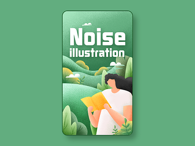 Noise illustration app illustration noise illustration traffic ui web