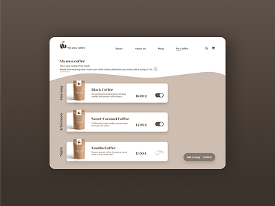 My own coffee animation branding coffee coffee bean design logo minimal ux web website