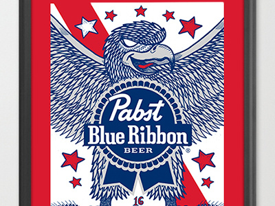 American Tradition for PBR art beer character design illustration inspiration inspired original pabst pabstblueribbon pbr print