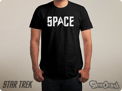 The Final Frontier final frontier lettering minimal minimalism shirt space star trek threadless trekkie tshirt type typography