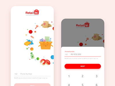 Sign Up Screen - Retail App app dailyui dailyui 001 dailyuichallenge design illustration retail app sign in ui signup ui ui uidesign uiux user interface userinterface vector