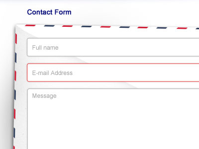 Contact Form contact envelope mail