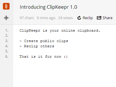 ClipKeepr clipboard clipkeepr orange ui webapp